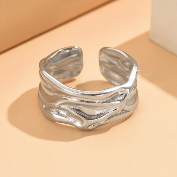 Anillo Adaptable de Acero Inoxidable – Color Dorado o Plateado - Imagen 2