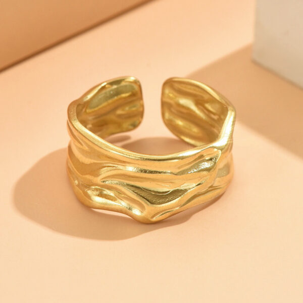 Anillo Adaptable de Acero Inoxidable – Color Dorado o Plateado - Imagen 4