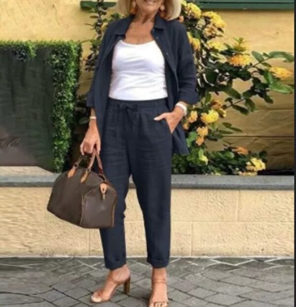 Conjunto de Camisa y Pantalón para Mujer – Estilo Moderno y Máximo Confort - Imagen 5