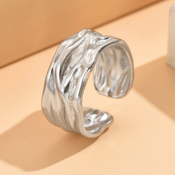 Anillo Adaptable de Acero Inoxidable – Color Dorado o Plateado - Imagen 5